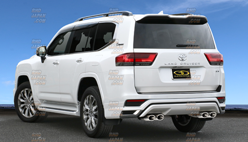 Ganador Vertex 4WD/SUV Muffler Exhaust System Quad Oval Polished Tail - Land Cruiser 300 Series FJA300W ZX Modellista